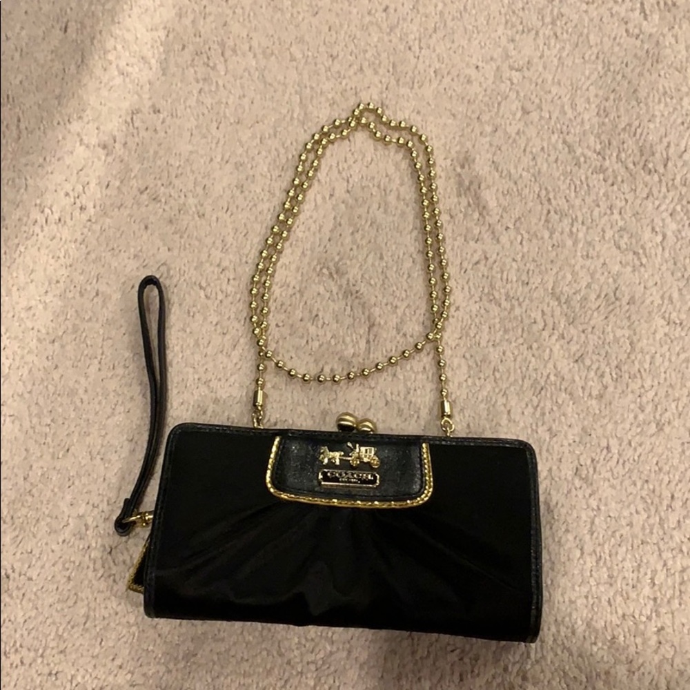 Coach wristlet/wallet on a chain